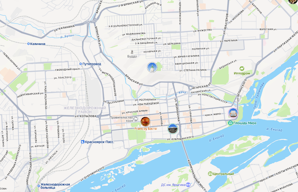 Карта событий